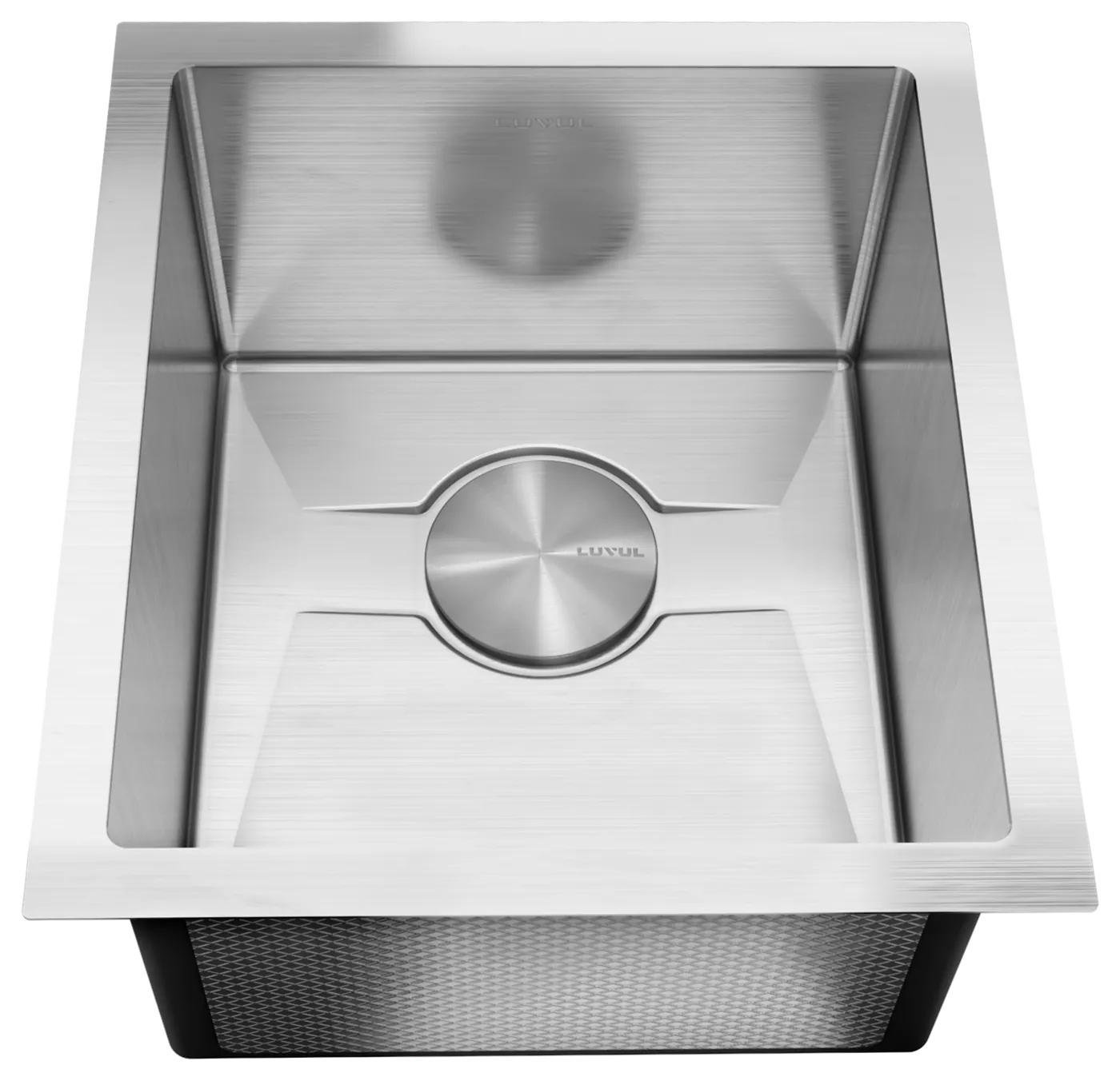 LUVUL Vacker 15-inch undermount bar/prep sink: front view