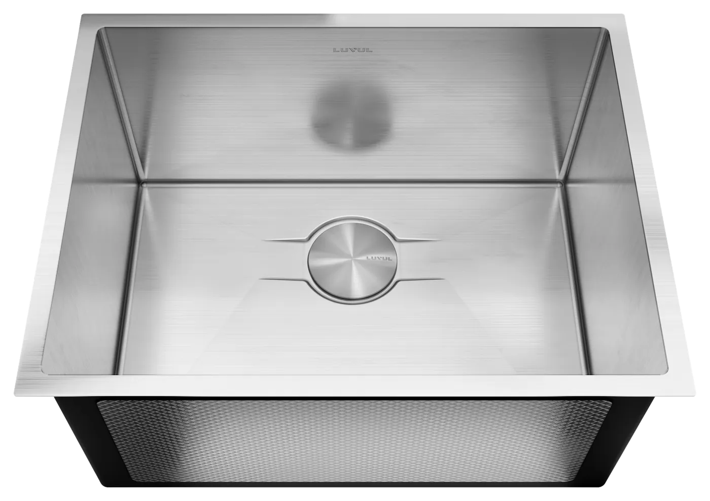 LUVUL Vacker 24-inch undermount laundry sink: front view