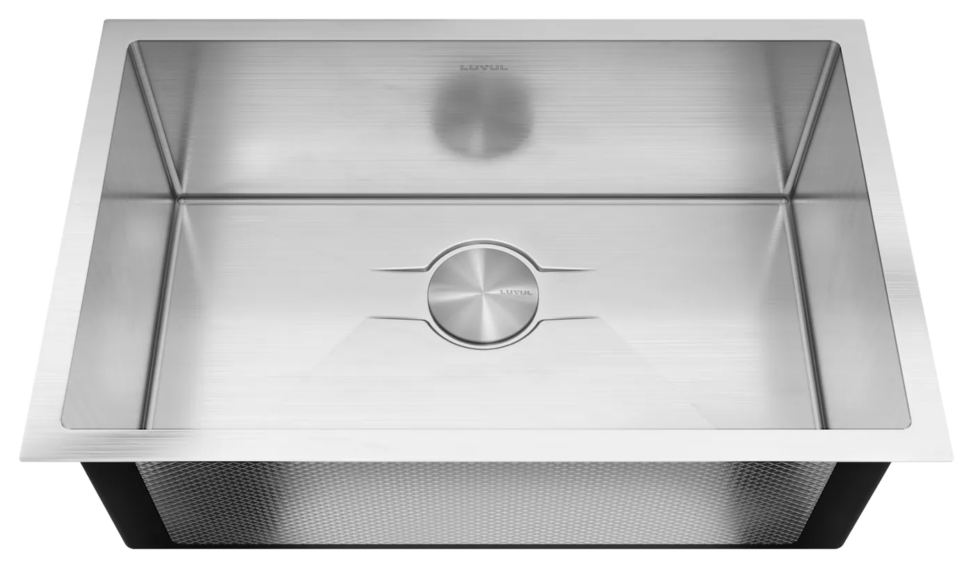 LUVUL Vacker 28-inch undermount sink: front view